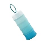 Exuberia Dispensador de Leche en Polvo apilable, Contenedor de fórmula sobre la Marcha, Contenedor dispensador de fórmula de Viaje para alimentación de bebé apilable de 4 Compartimentos