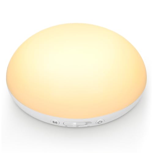 TOZING Egg Light for Nursery, Portable Baby Night Light for Breastfeeding, Rechargeable Baby Nightlight with Timer, Dimmable Battery Powered Red Lamp, Ultra-Long Battery Life for Bedside