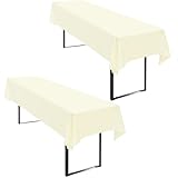 【Polyester Durable et Résistant】 Fabriquée en 100% polyester, cette nappe est robuste, douce, résistante aux plis et aux déchirures. Ses couleurs résistent au lavage et elle sèche rapidement, convenant à une utilisation en intérieur comme en extérieur.