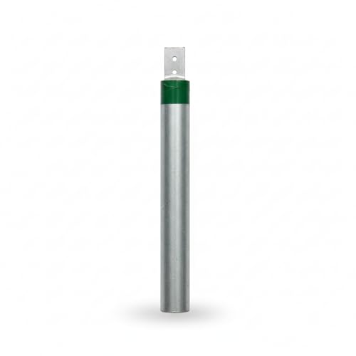 Image of 1 Metre GI Earthing Electrode for 4-5 KW Load | 39 Inch Length 48 mm Diameter Galvanized Iron Strip | Lightning Arrester Earthing Rod for Home, Office, Solar Systems & EV Charging Stations