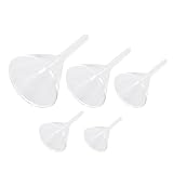 AMUSLESUR 5 pièces Lot de Entonnoirs Verre pour Laboratoire Filtres Triangulaires Durable...