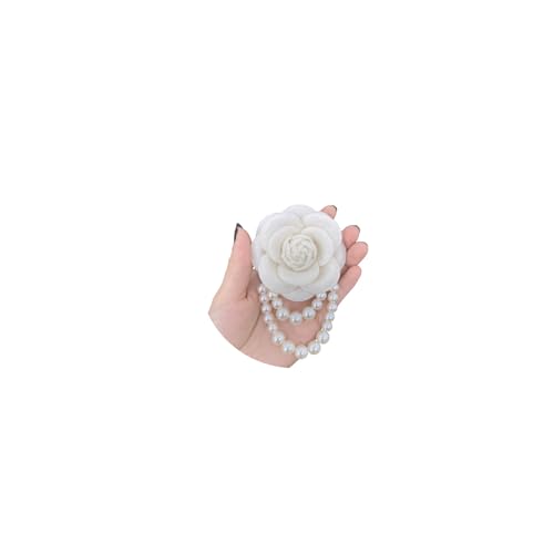 Broche en perles de camélia FUTIMELY et épingle à cheveux florale vintage pour femme