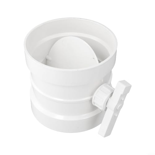 Válvula de control de flujo de aire de PVC para regular conductos de ventilación de 160 mm 2