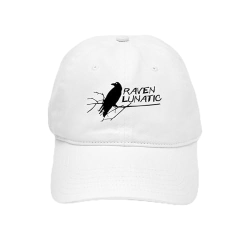CafePress Raven Lunatic Halloween Unique Adjustable Baseball Hat White
