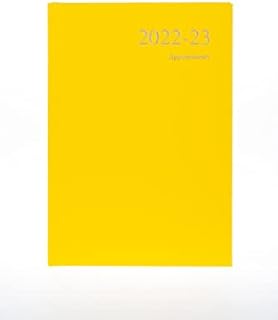 Collins Essential A5 Day A Page 2022-23 Mid-Year Diary - Yellow (ESSA51M.45-2223) - Academic Year Student Journal Planner with diary, notes and timetables