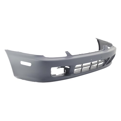 Image of FitParts Compatible with Honda Prelude 1997-2001 Front Bumper Cover | Primed, With Fog Light Holes, Coupe, Plastic, Ready to Paint, OEM 04711S30A90ZZ, HO1000176
