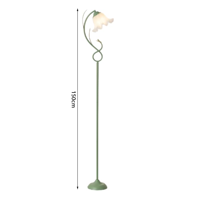 Lámpara de pie regulable WouND estilo retro con orquídeas para iluminación ambiental 2