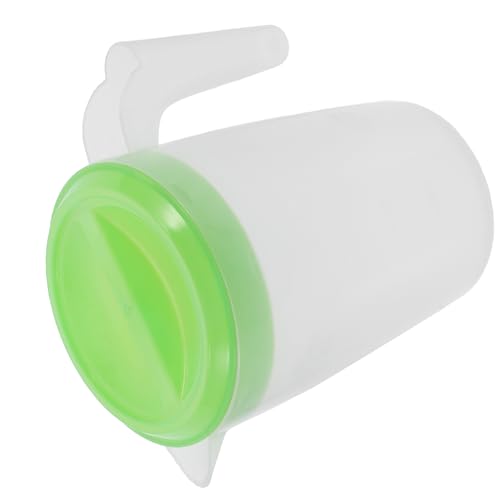 HOMSFOU Pichet à Boisson 1 Litre Petit Modèle Vert Couvercle, Pichet D'eau Froide en Plastique pour Réfrigérateur, Carafe Réutilisable pour Jus et Thé Glacé, Usage Domestique