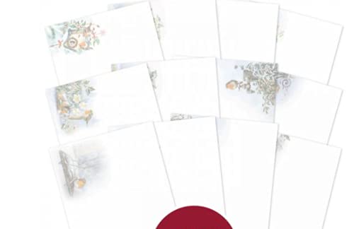 Insert pour cartes de luxe A4 au motif rouge-gorge de Hunkydory Crafts