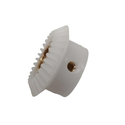 Cylindrical Drive 1pcs 1M 30T 90 Degree Miter Bvel Gear Copper Sleeve POM Nylon Bevel Gear 1 Module 30 Teeth Equal Diameter Bevel Pinion Rack Machinery(12mm bore)