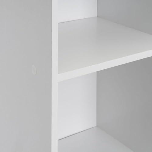 Étagère de sol résolvant le désordre 3 niches de rangement en PB blanc
