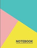 Notebook: 1 subject single-lined notebook, 8.5x11, 7.1mm,100 pages, pastel colors, college-ruled, large composition notebook