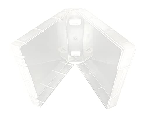 Image of Clear Storage Square Cases 40mm for Wood Mounted Rubber Stamps - Ideal for Organizing Small Craft Supplies (Pack of 25)