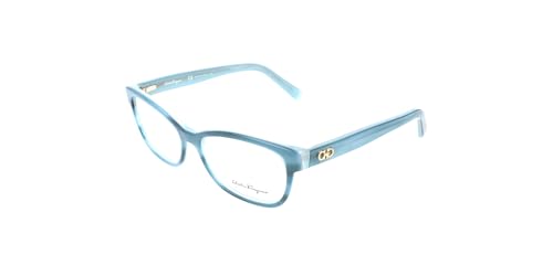 Image of Ferragamo SF2788 Striped petrol green 54/15/140 WOMAN Eyewear Frame