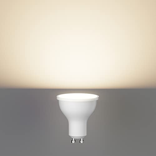 ledscom.de 10 GU10 LED Bulbs, PAR16, Warm White (2700 K), 7 W, 630lm, 103°, matt - Image 2