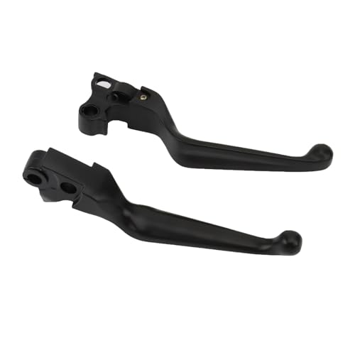 Palancas de freno y embrague para motocicleta Harley reemplazo directo negro 2