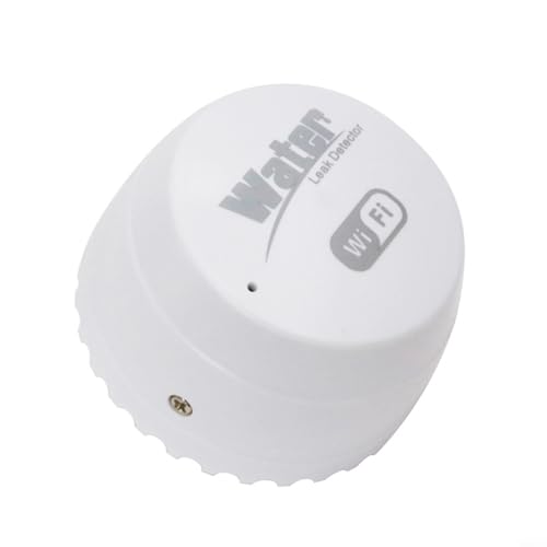 TONIXY Detector inteligente de fugas de agua con Wi-Fi y alarma con control de aplicación, detección de inundaciones inalámbrica de 2.4 G para el hogar u oficina, sótano, baño