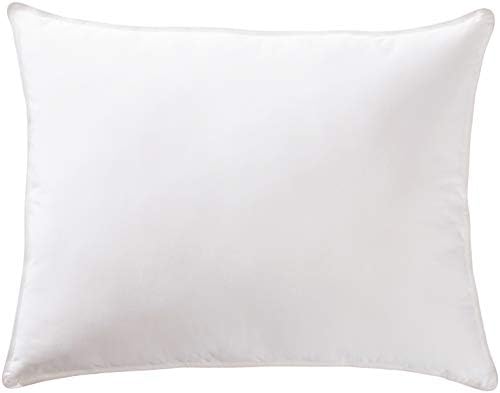 Amazon Basics Deluxe Down-Alternative Pillow with Cotton Shell - Soft Density, Queen