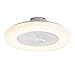 WENJIA Lámpara de ventilador de techo moderna con control remoto Luz de 3 colores Viento de 3 velocidades Ventiladores de techo de 60 cm 220V Iluminación LED para dormitorio Sala de estar Comedor Deco