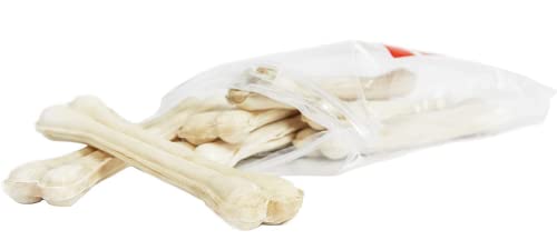 Image of 10 Inches Dog Chew Bone Extra Thick Super Hard Pressed Long Lasting Rawhide Chew Bone for Dogs (5 Kilogram)