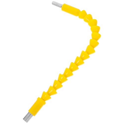 WOONEKY Albero Flessibile per Trapano Elettrico Prolunga Gialla da 300 MM e Testa Esagonale, Estensione per Punta da Trapano e Cacciavite per Lavori in Aree Difficili