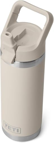 YETI Rambler C Straw Bottle, Stainless Steel Vacuum Insulated Bottle with Leakproof Straw Cap, Cape Taupe, 18 oz (532 ml)