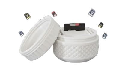 Ultimate MicroSD & SD Card Holder – Shockproof, Water-Resistant Organizer for Memory Cards | Secure Storage for Camera, Drone, Phone, Gaming Console Cards | Compact & Portable (White)