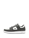 Dessus en cuir enduit Lacoste Homme Court Cage Basket, Vert foncé/Blanc, 43 EU