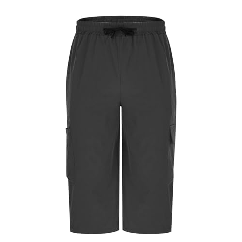 Men's Slim Fit Cargo Pants Lightweight Utility Work Pants with Multiple Pockets for Casual Outdoor Daily Wear2