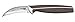 Pedrini 04gd125 Coltello Sbucciatore, Acciaio Inossidabile, Nero, 8 cm