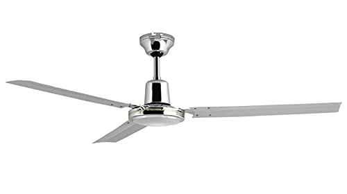 Ventiladores De Pared Orbegozo CFC 49120 - Ventilador de techo con interruptor de pared, 5 velocidades, silencioso, 120 cm de diámetro, cromado,...