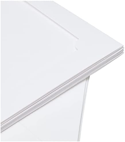 Papermania 7 x 5-inch 300 GSM Photo-Fit Tri Fold Aperture Cards and Envelopes, Pack of 4, White