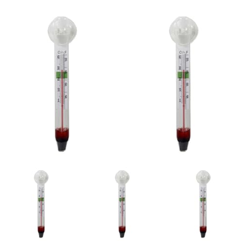 Générique - 5 Pack Thermomètres pour Aquarium,Test Numérique de Température Précis,Moniteur Sans Fil Clair Décorations De Haute Précision Pour Eau Salée Et Douce Usage Intérieur