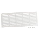 Blanco 500x200 mm Rejilla de Ventilacion con Mosquitera, Metalica