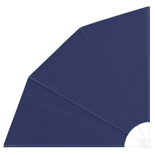 QZZCED Écran de confidentialité pour balcon en forme d'éventail, tissu résistant aux UV et acier revêtu de poudre, réglage manuel pour terrasses et jardins, design pliable pour espaces