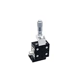 Tavolo scorrevole asse Z 40*40mm LV40 Spostamento manuale Sollevamento verticale Piattaforma di regolazione fine Guida a rulli incrociati Stadio lineare scorrevole