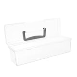 PENIKOKO Große Aufbewahrungsbox mit Transparentem Deckel Tragbarer...