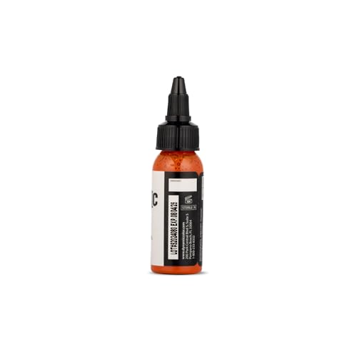 Image of Dynamic Color Orange Tattoo Ink, Made in USA Since 1990, 1 oz | Sterilized and lot-numbered for full traceability; established American brand trusted by artists worldwide