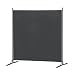 Froadp Anthrazit Trennwand Raumteiler, Paravent Raumtrenner mit Metall Fußhalter, Umkleide Sichtschutz Freistehend Paravants, Windschutz Stellwand für Terrasse Garten Privatsphäre (175x180cm)