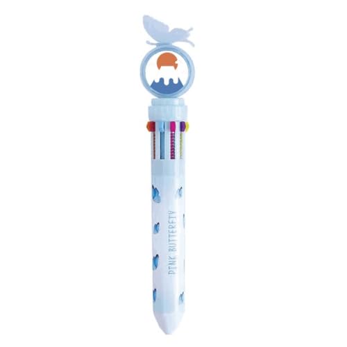 Art déco stylo à bille rétractable multicolore à offrir aux passionnés de dessin