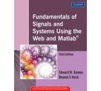 Fundamentals of Signals and Systems Using the Web and MATLAB 8131714691 Book Cover