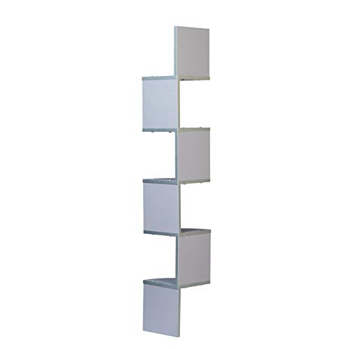 Danya B. Xf11035Gr Large Decorative 5-Tier Corner Floating Wall Mount Display Shelving Unit - Grey #TOP1