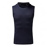 Herren Tank Top Tanktop Mit Kapuze Tankshirt Ärmellos Shirt Bodybuilding Unterhemd T-Shirt Tshirt Tee Muskelshirt Achselshirt Trägershirt Ärmellose Training Sport Fitness Sommer Hoodie Weste