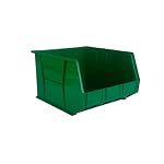 18" x 16.5" x 11" (3 Pack) Plastic Stackable Storage Bin, Green - Image 4