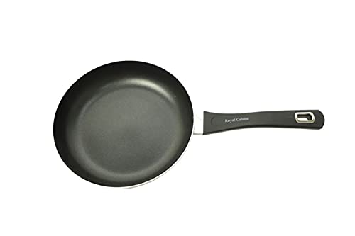 Royal Cuisine Sartén antiadherente, sartén para tortilla, sartén para chef, compatible con todas las estufas, 20, 24, 26, 28, 30 cm, sartén de aluminio forjado (28 cm)