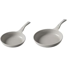 Redchef Nonstick Frying Pan Skillet, Non Stick Ceramic Frying Pan, Egg & Omelet Pans, Non Toxic, Kitchen Healthy Cookware, PFAS & PTFE & PFOA Free,Induction Compatible, Gray, 9.5" 11