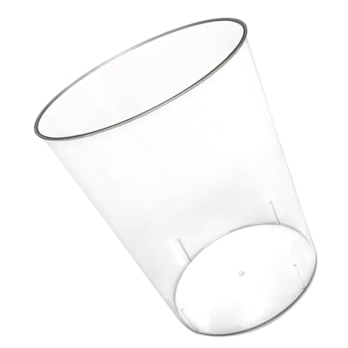 Poubelle en plastique transparent KOMBIUDA avec grosse ouverture pour tri des déchets à la maison