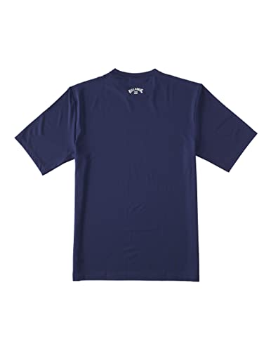 Billabong Men's Standard Classic Short Sleeve Loose Fit Rashguard, Navy Wave, Large #TOP1