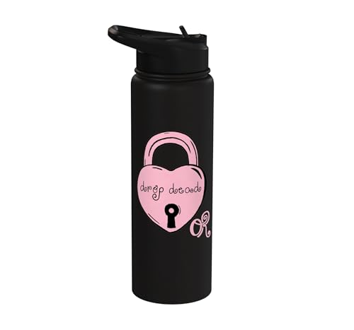 Official Olivia Rodrigo Drop Dead Lock Stainless Steel Insulated Water Bottle