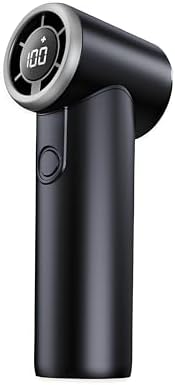 Mini Portable Fan, 5-Speed, 2000mAh, Small Handheld Fan Rechargeable with Digital Display, Perfect for Hot Flashes, Travel, Walking and Makeup(Black)